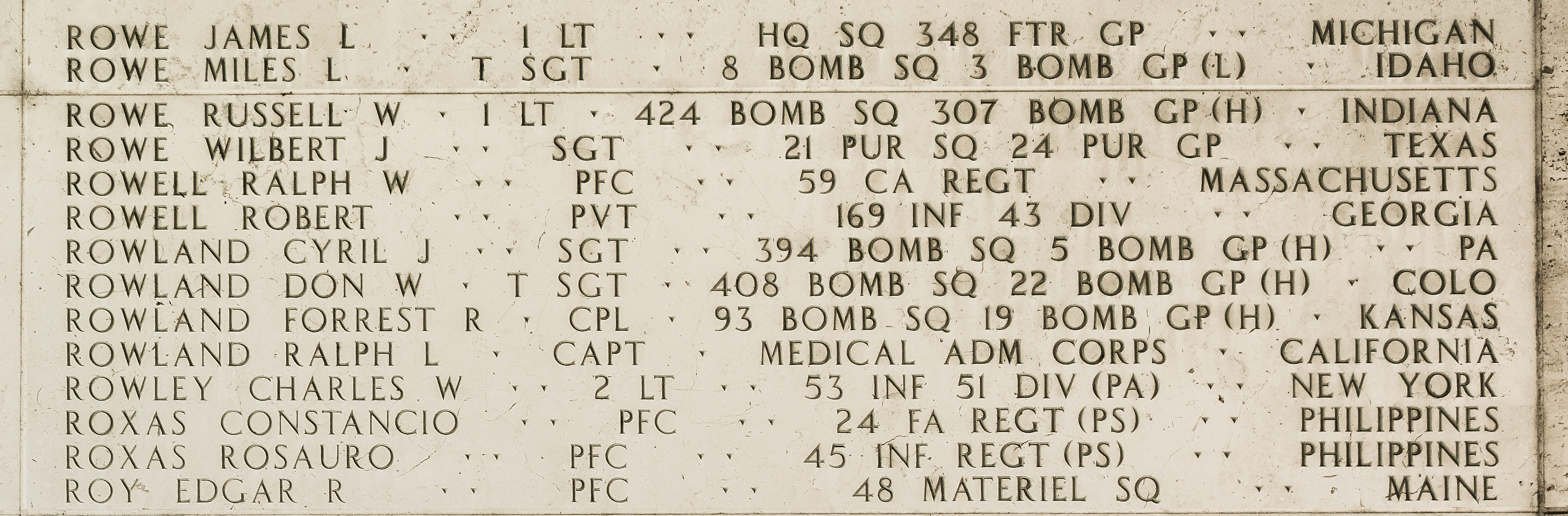 Edgar R. Roy, Private First Class